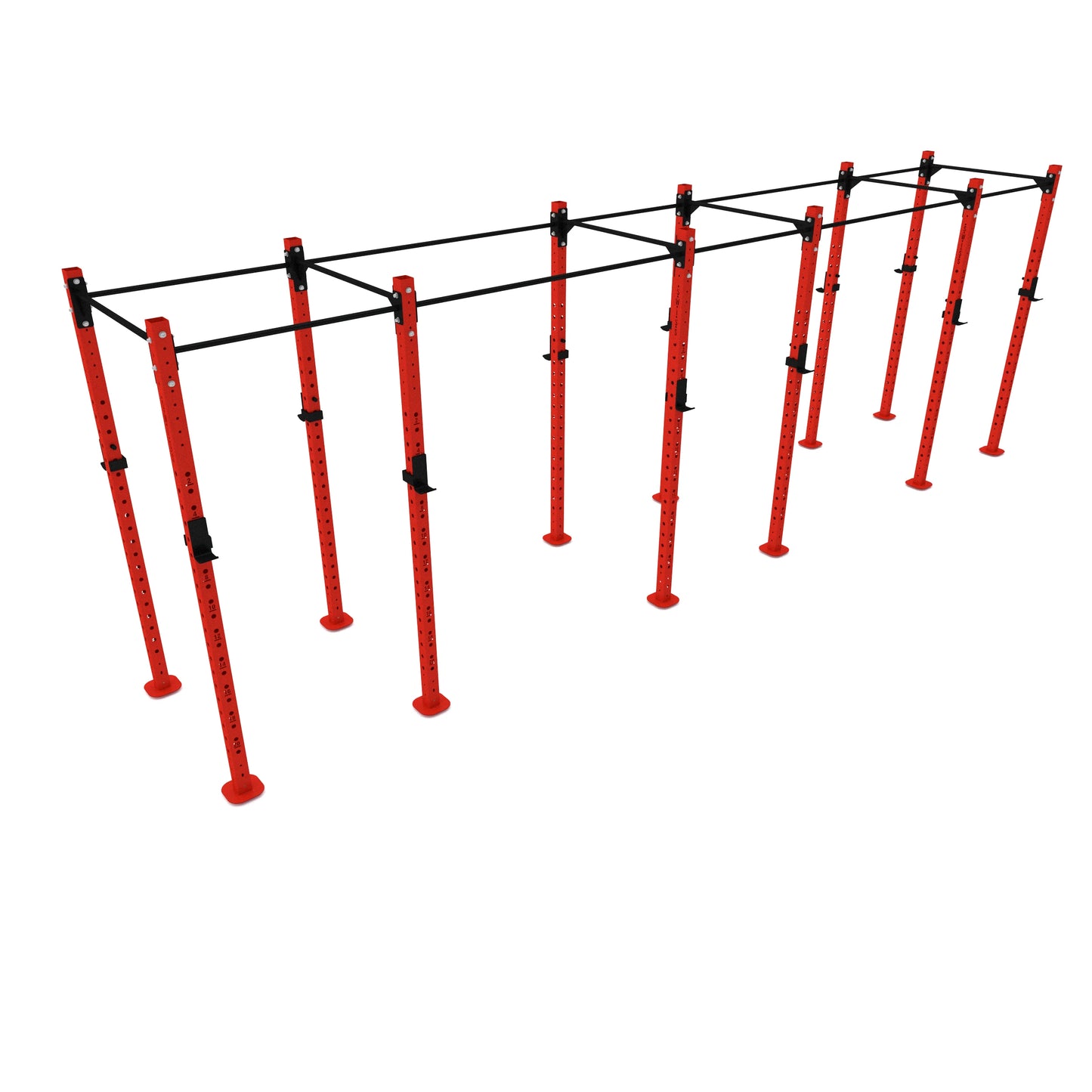 Swiss Rig 6 Bay Freestanding Red
