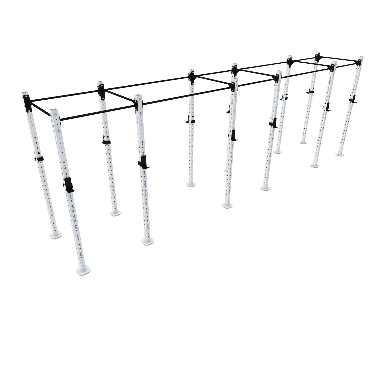 Swiss Rig 6 Bay Freestanding White