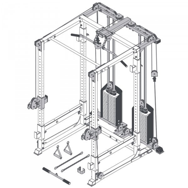 BodyCraft F438 RFT Attachment for F430 Power Rack - Complete Gyms