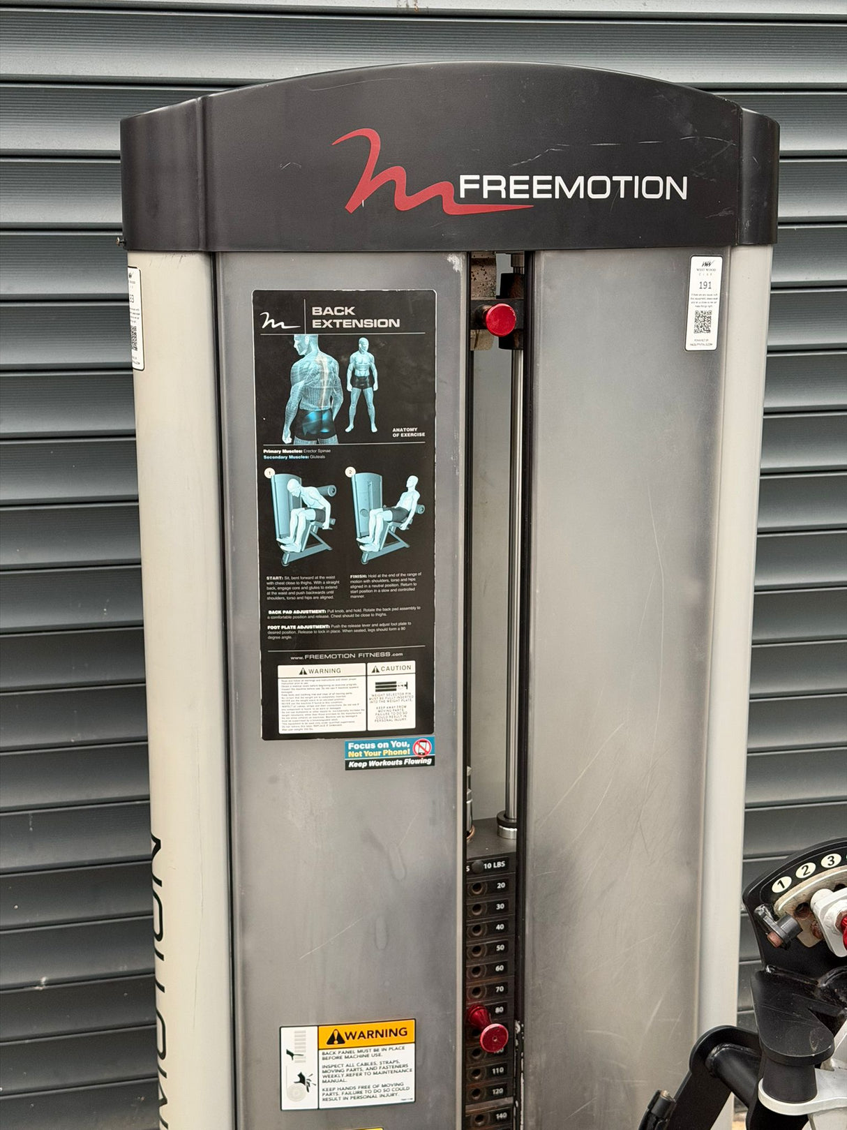 Freemotion Back Extension