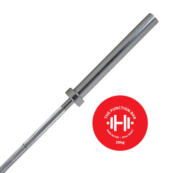 Function Series 7 Foot 20kg Olympic Barbell with Spring Collars