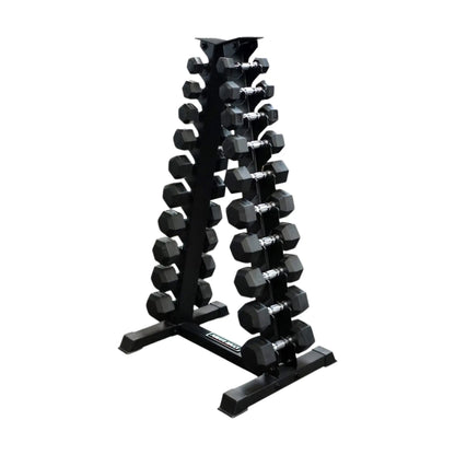 Swiss Hex Dumbbell Set 2.5kg - 20kg with Rack