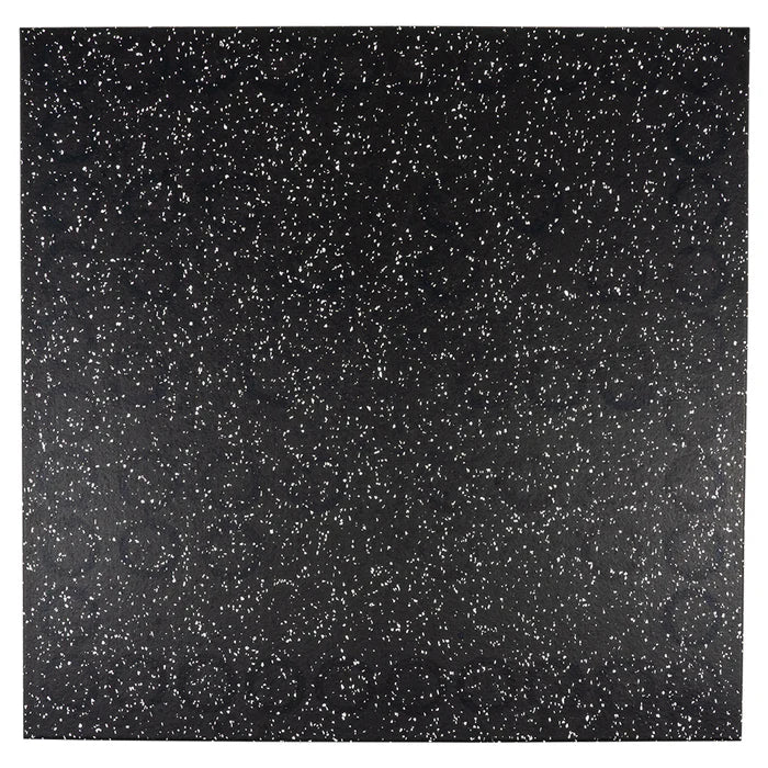 EZ Clean - 15mm 1m² Black & White Composite Rubber Gym Flooring Tiles