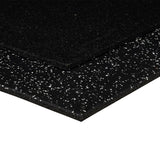 EZ Clean - 15mm 1m² Black & White Composite Rubber Gym Flooring Tiles