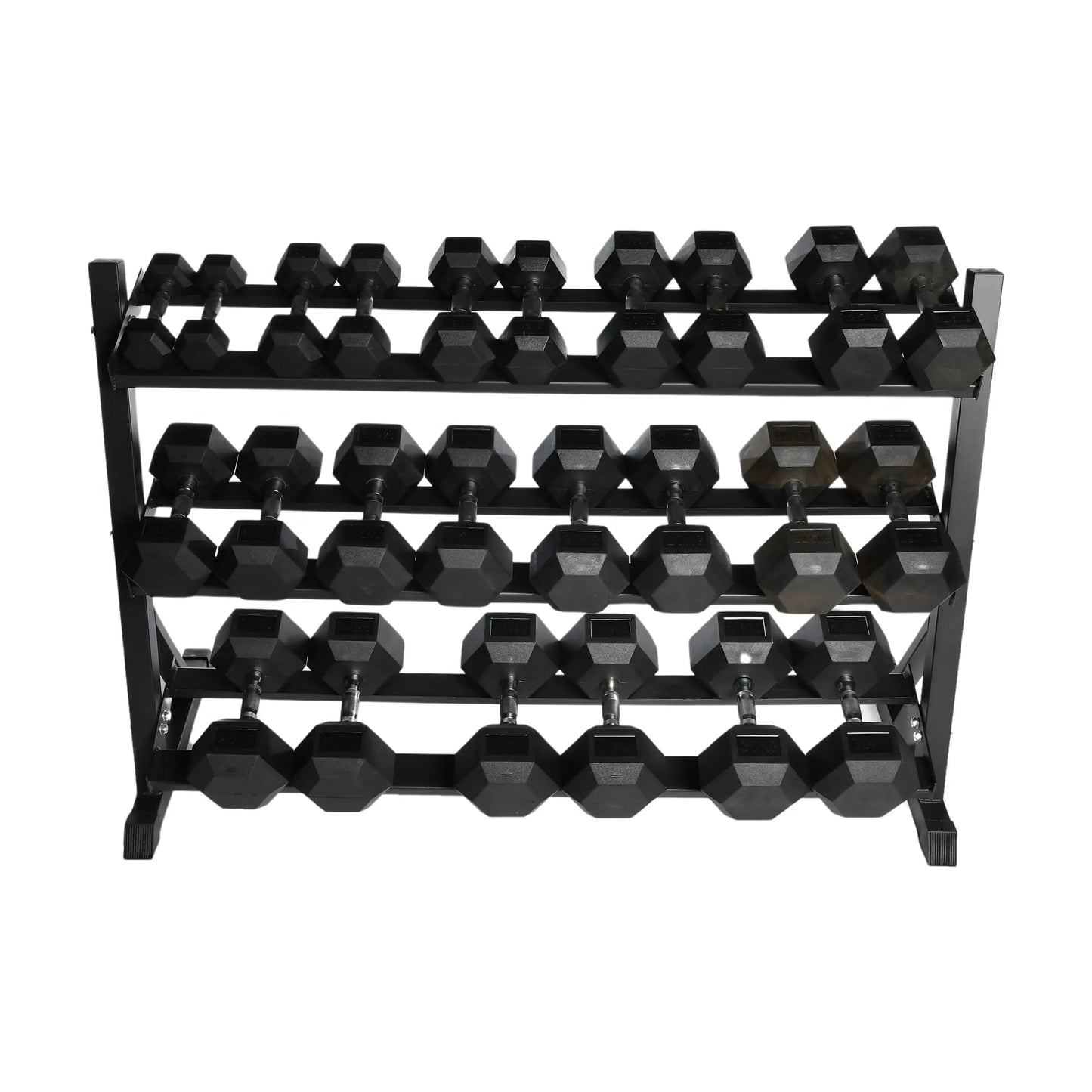 Swiss Hex Dumbbell Set 2.5kg - 20kg with Rack