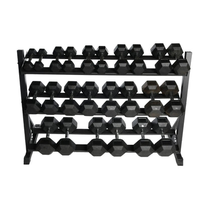 Swiss Hex Dumbbell Set 2.5kg - 20kg with Rack