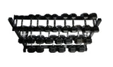 Swiss Rubber Hex 2.5kg - 40kg Dumbell Set with Rack