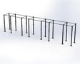 Swiss 8 Bay Free Standing Rig Green