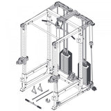 BodyCraft F438 RFT Attachment for F430 Power Rack - Complete Gyms