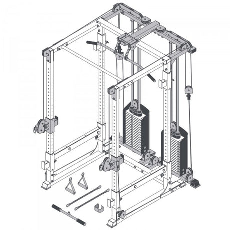 BodyCraft F438 RFT Attachment for F430 Power Rack - Complete Gyms