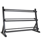 Hill Icon Rubber Hex Dumbbell Set 2.5kg - 30kg with Rack