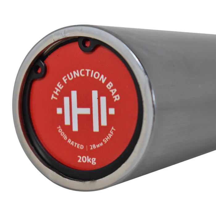Function Series 7 Foot 20kg Olympic Barbell with Spring Collars