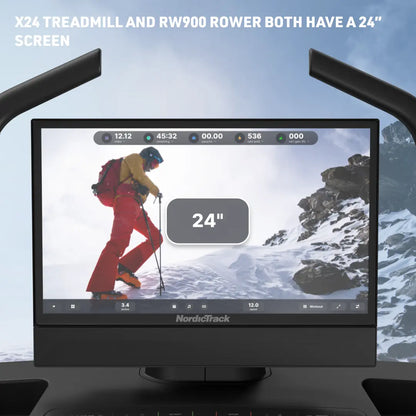 Nordictrack X24 Treadmill and RW900 Package