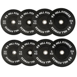 Hill Icon Black Bumper Plates 100kg Set